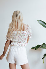Load image into Gallery viewer, Tea Rose Smocked Top