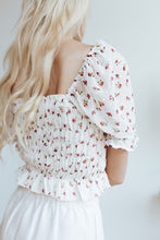 Load image into Gallery viewer, Tea Rose Smocked Top