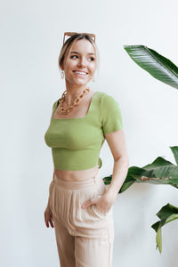 Breeze Beige Wide Leg Pants