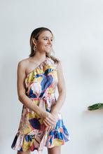 Load image into Gallery viewer, Tropical One Shoulder Dress