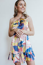 Load image into Gallery viewer, Tropical One Shoulder Dress