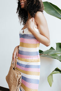 Saltwater Stripe Crochet Dress