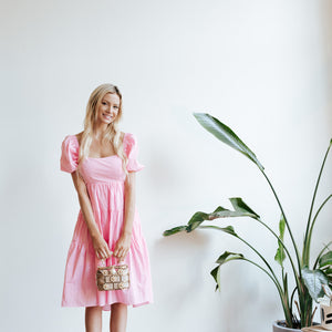 Primrose Pink Bow Tie Dress