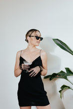 Load image into Gallery viewer, Secret Garden Black Slip Dress