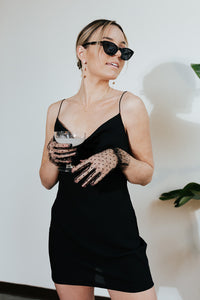 Secret Garden Black Slip Dress
