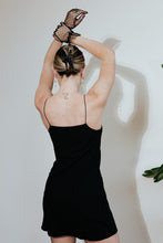 Load image into Gallery viewer, Secret Garden Black Slip Dress