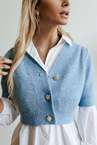 Emerson Blue Crop Sweater