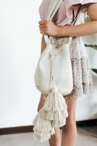 Wayuu Dream Bags Beige Tassel