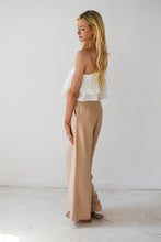 Load image into Gallery viewer, Breeze Beige Wide Leg Pants