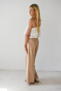 Breeze Beige Wide Leg Pants