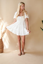 Load image into Gallery viewer, Double Tie Back White Dress