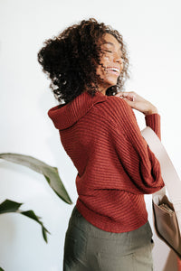 Cinnamon Collared Sweater
