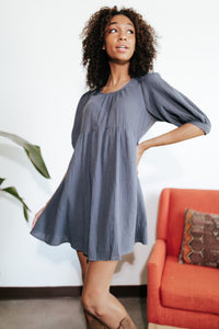 Sandy Charcoal Dress