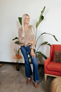 Cora Checker Print Top