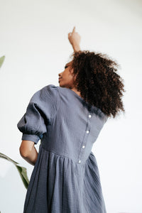 Sandy Charcoal Dress