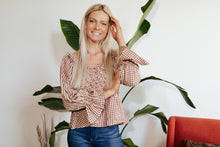 Load image into Gallery viewer, Cora Checker Print Top