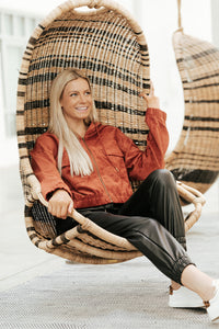 Leather Jogger Pants