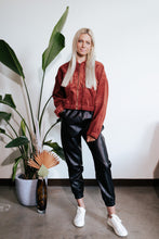 Load image into Gallery viewer, Leather Jogger Pants