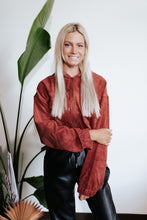 Load image into Gallery viewer, Rust Corduroy Crop Jacket
