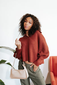 Cinnamon Collared Sweater