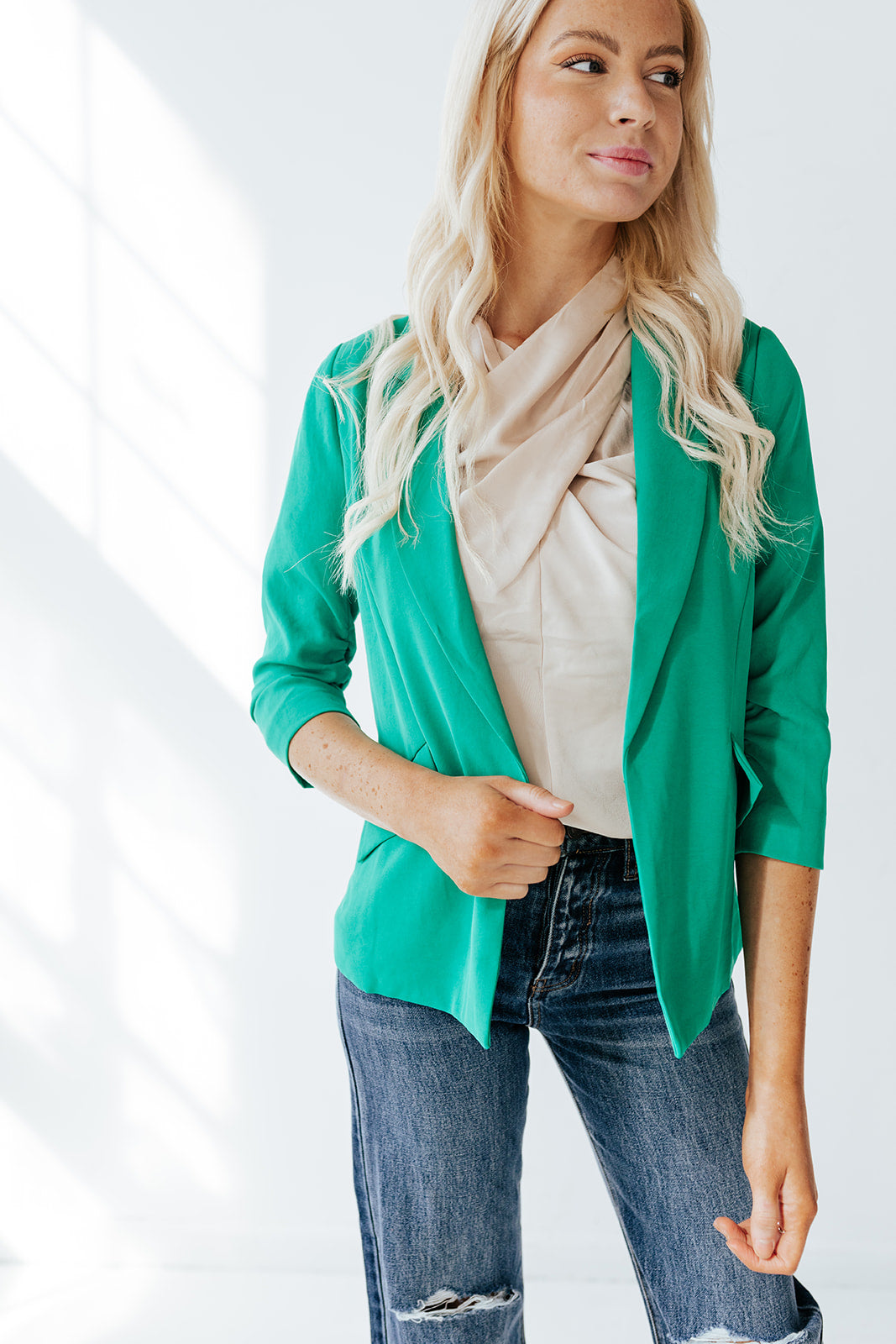 Kelly Green Blazer – Inspo + Ivy