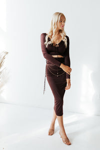Brown Sugar Keyhole Top