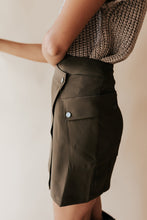 Load image into Gallery viewer, Military Cargo Pocket Skirt