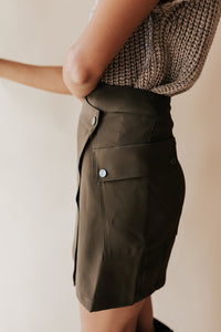 Military Cargo Pocket Skirt