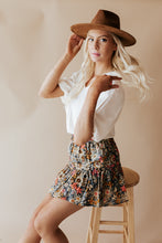Load image into Gallery viewer, Retro Floral Ruffle Skirt