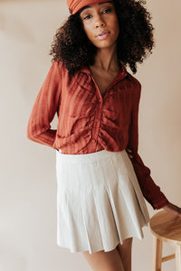 Boho Babe Shirred Shirt