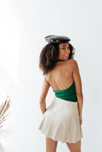 Load image into Gallery viewer, Check Green Halter Bodysuit
