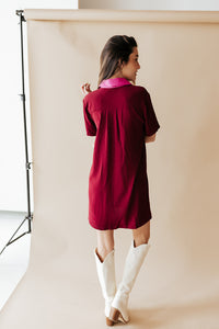 The Shift Button Mini Dress