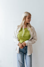 Load image into Gallery viewer, Twist Back Lime Top