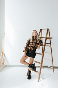 Plaid About You Sherpa Jacket