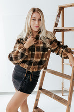 Load image into Gallery viewer, Plaid About You Sherpa Jacket