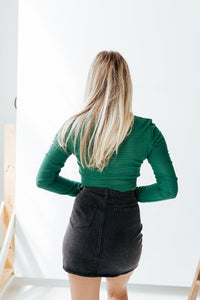 Empire Keyhole Green Top