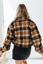 Load image into Gallery viewer, Plaid About You Sherpa Jacket
