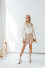 Load image into Gallery viewer, Camel Checker Tennis Skirt