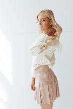 Load image into Gallery viewer, Camel Checker Tennis Skirt