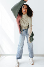 Load image into Gallery viewer, Olive Cinched Turtleneck Top