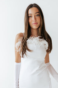 White Feather Dress