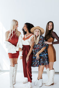 Lace Up Knit Dress