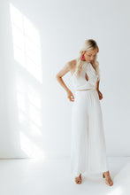 Load image into Gallery viewer, Marilyn White Wide Leg Pants