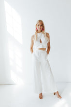 Load image into Gallery viewer, Marilyn White Wide Leg Pants
