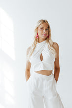 Load image into Gallery viewer, Marilyn White Wide Leg Pants