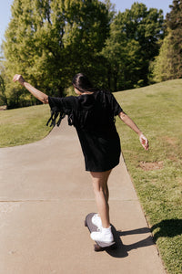 Fringe Back Dress