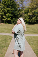 Load image into Gallery viewer, Side Flutter Sage Dress