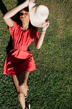Load image into Gallery viewer, Radiant Red Tie Back Dress