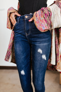 YMI High Waist Distressed Skinny Jeans